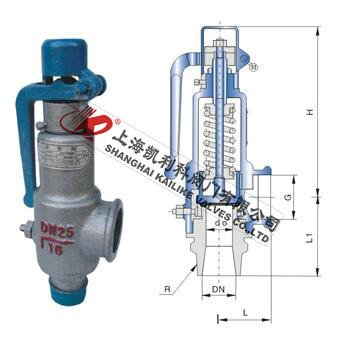A27H,A27W,A27Y弹簧微启式外螺纹安全阀